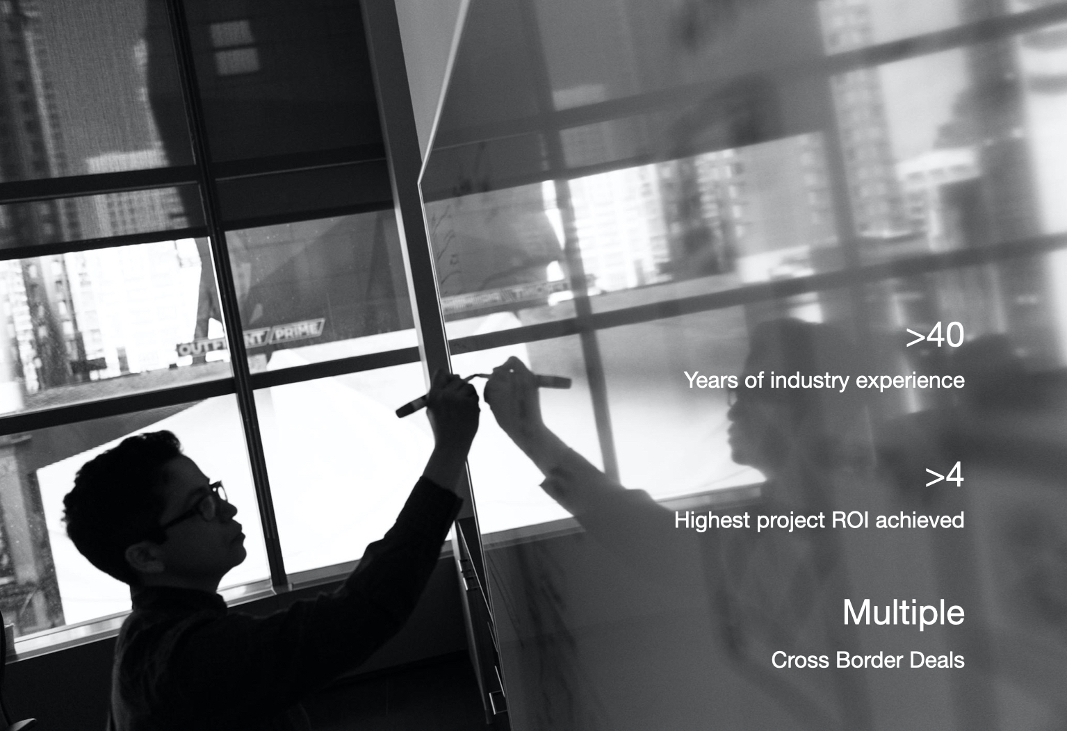 Strategic Planning Whiteboard with numbers